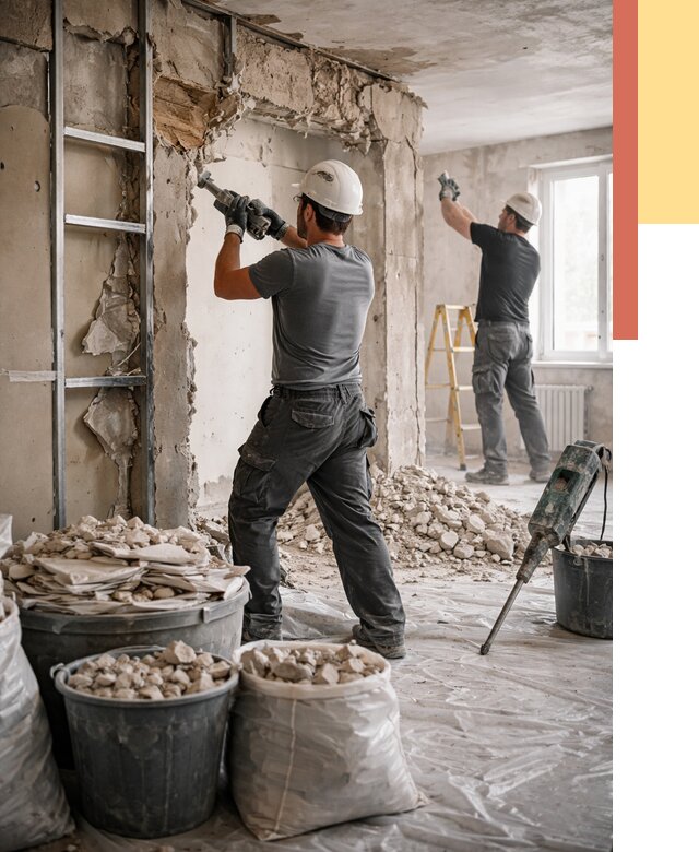 Демонтажные работы в Павлово от 2737 руб. — услуги и цена под ключ | ОТДЕЛОЧНИК-Пвв