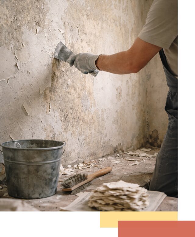 Удаление старой краски со стен в Павлово качественно и быстро