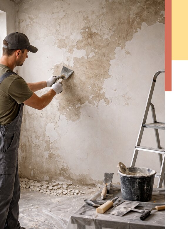 Снятие старой шпаклевки в Павлово от 1875 руб. — быстро и недорого | ОТДЕЛОЧНИК-Пвв