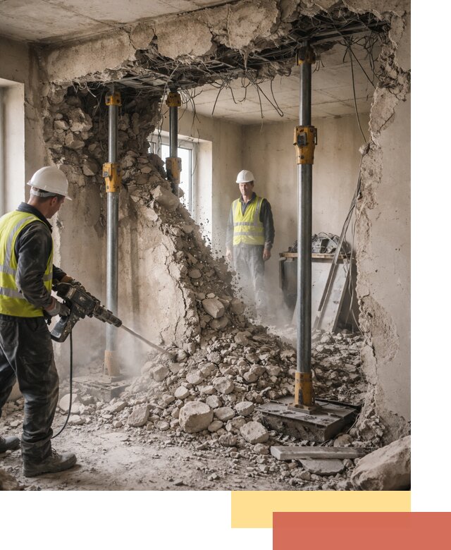 Снос несущих стен в Павлово с гарантией безопасности и качества