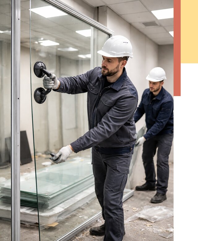 Демонтаж стеклянных перегородок в Павлово от 3244 руб. — быстро и недорого | ОТДЕЛОЧНИК-Пвв