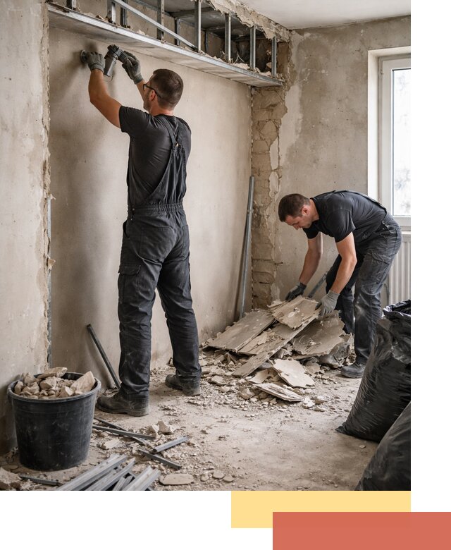 Демонтаж короба из гипсокартона в Павлово быстро и аккуратно