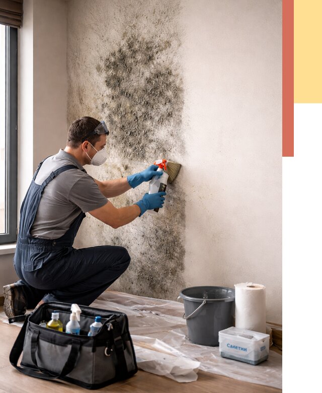 Удаление плесени со стен в Павлово от 2179 руб. — быстро и недорого | ОТДЕЛОЧНИК-Пвв