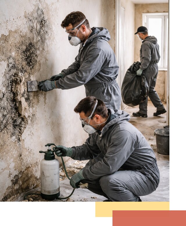 Удаление плесени со стен профессионально в Павлово