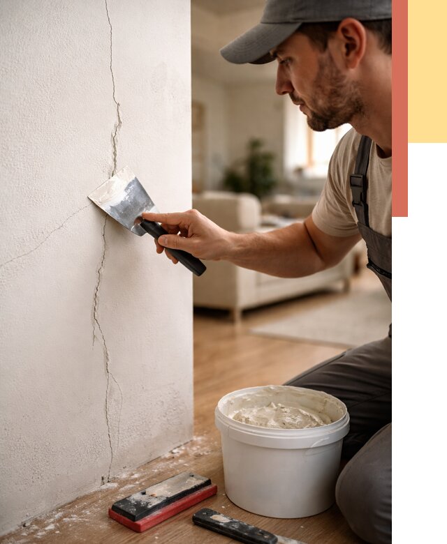 Заделка трещин и сколов в Павлово от 2484 руб. — быстро и недорого | ОТДЕЛОЧНИК-Пвв