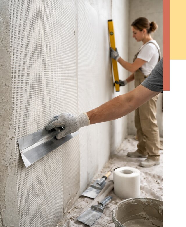 Армирование стен стеклосеткой в Павлово от 3244 руб. под ключ | ОТДЕЛОЧНИК-Пвв