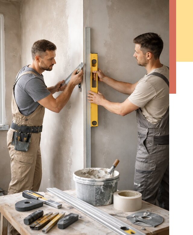 Выведение углов стен в Павлово от 1875 руб. быстро и недорого | ОТДЕЛОЧНИК-Пвв