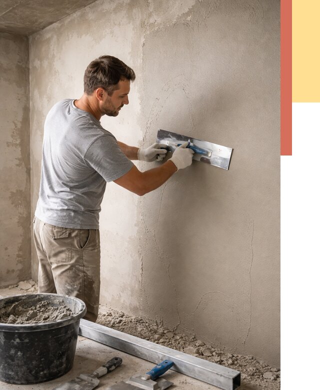 Штукатурка стен без маяков в Павлово от 7299 руб/м2 — услуги и цена | ОТДЕЛОЧНИК-Пвв