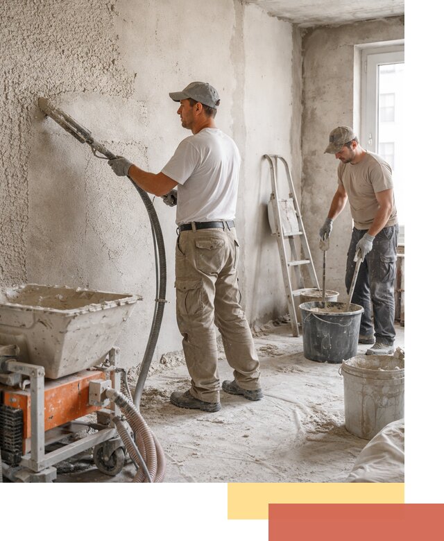 Машинная штукатурка стен в Павлово — быстро и качественно