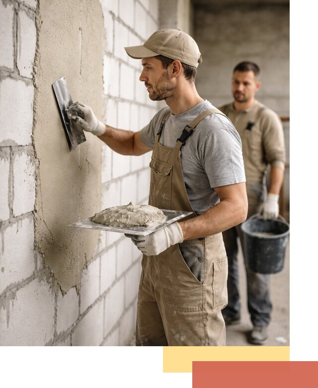 Штукатурка стен из газобетона в Павлово под ключ