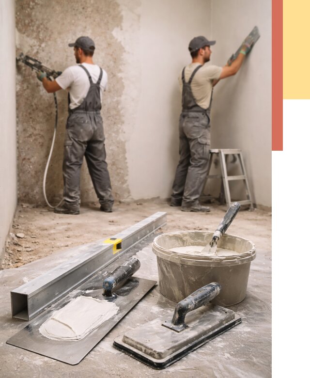 Штукатурка стен под обои в Павлово от 4562 руб./м2 — выравнивание под обои | ОТДЕЛОЧНИК-Пвв