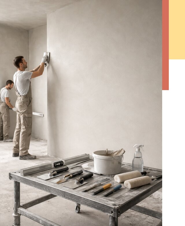 Штукатурка стен под покраску в Павлово от 4562 руб./м² — качественно и недорого | ОТДЕЛОЧНИК-Пвв