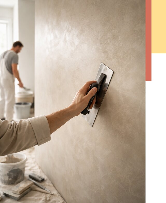 Венецианская штукатурка в Павлово от 3548 руб/м² — нанесение стен под ключ | ОТДЕЛОЧНИК-Пвв