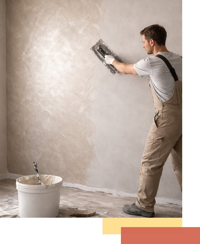 Декоративная штукатурка «Мокрый шелк» под ключ в Павлово