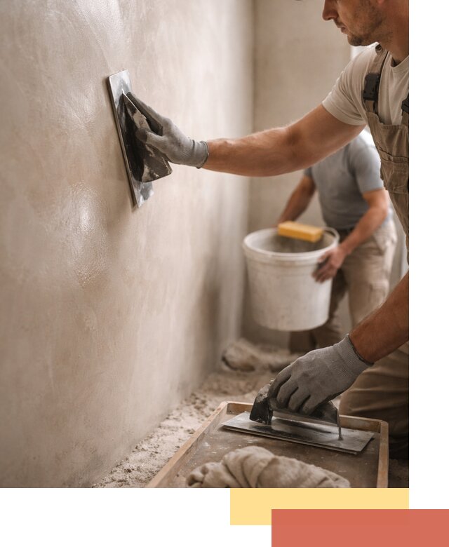 Нанесение марокканской штукатурки таделакт в Павлово