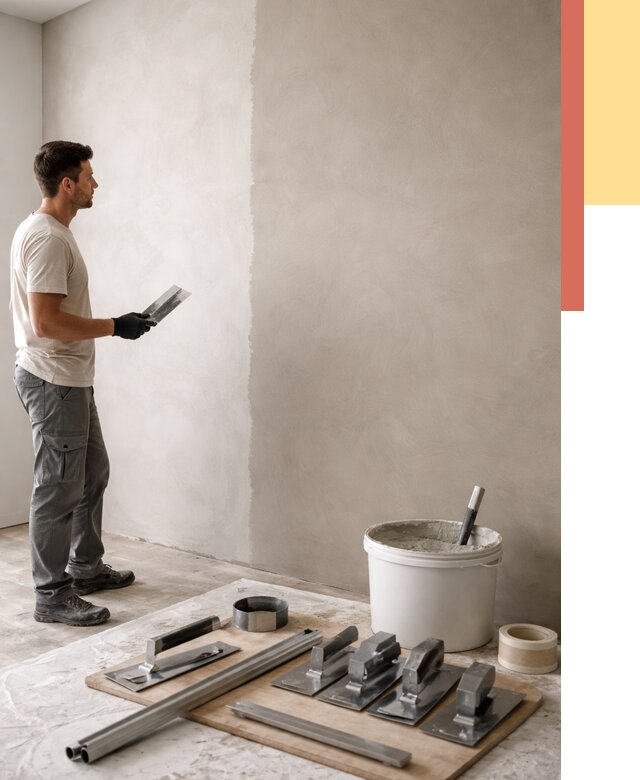 Нанесение микроцемента на стены в Павлово от 3244 руб./м2 под ключ | ОТДЕЛОЧНИК-Пвв