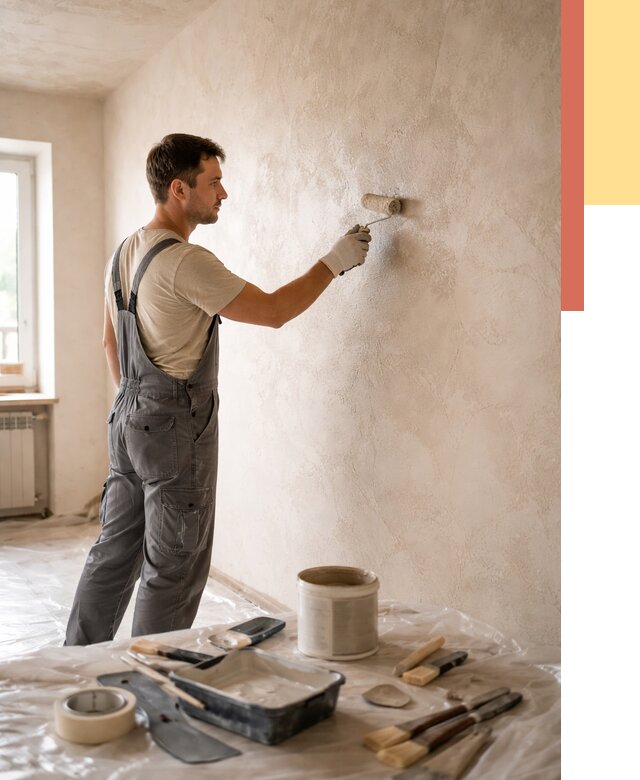 Нанесение лессирующей краски по декоративке в Павлово от 1774 руб. | ОТДЕЛОЧНИК-Пвв