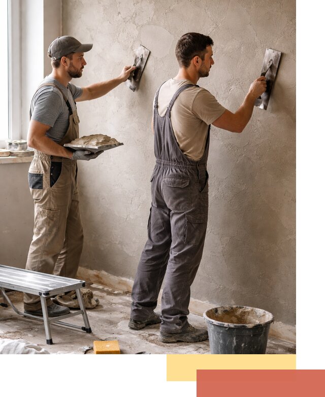 Ремонт декоративной штукатурки и восстановление фактуры в Павлово