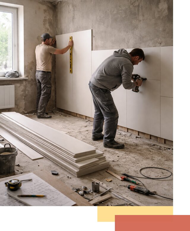 Монтаж ПВХ панелей на стены в Павлово качественно и быстро