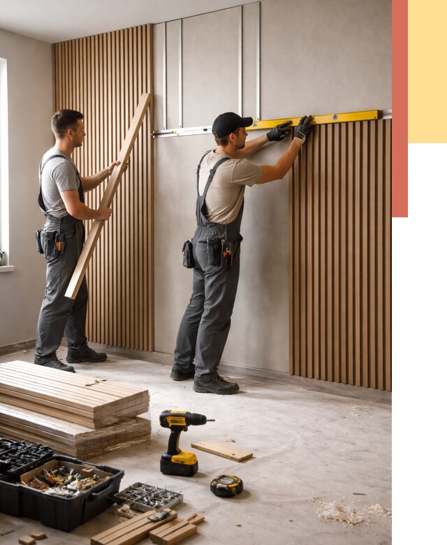 Монтаж реечных панелей на стены в Павлово от 1216 руб. — быстро и недорого | ОТДЕЛОЧНИК-Пвв