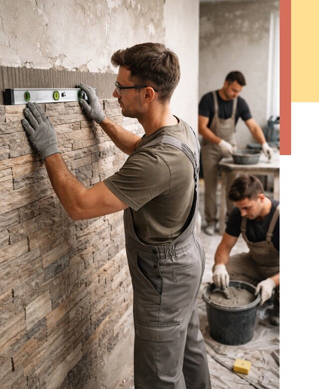 Монтаж искусственного камня в Павлово от 4562 руб. под ключ | ОТДЕЛОЧНИК-Пвв