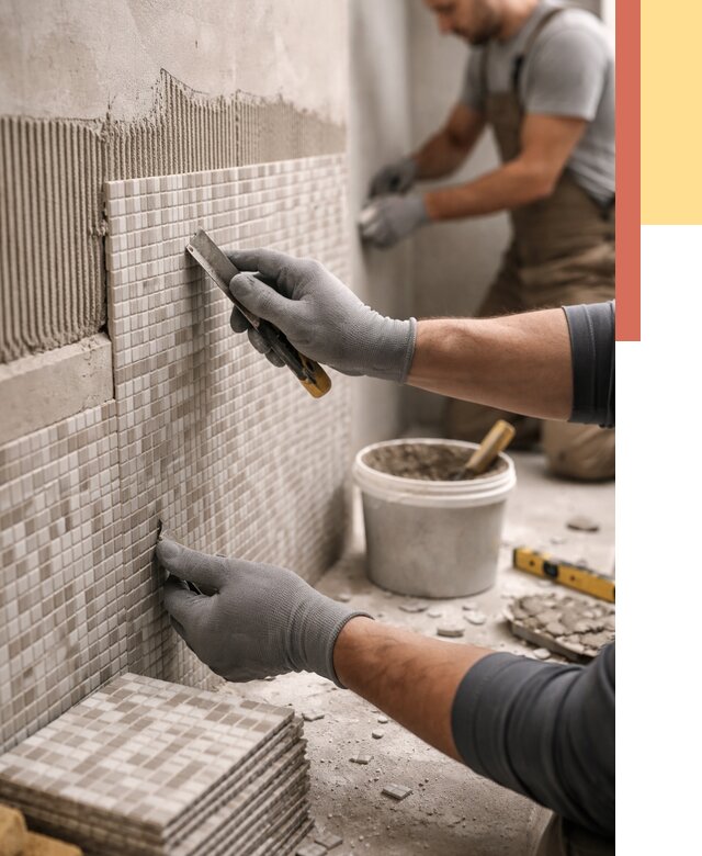 Облицовка стен мозаикой в Павлово от 3244 руб/м2 — укладка мозаики на стены | ОТДЕЛОЧНИК-Пвв