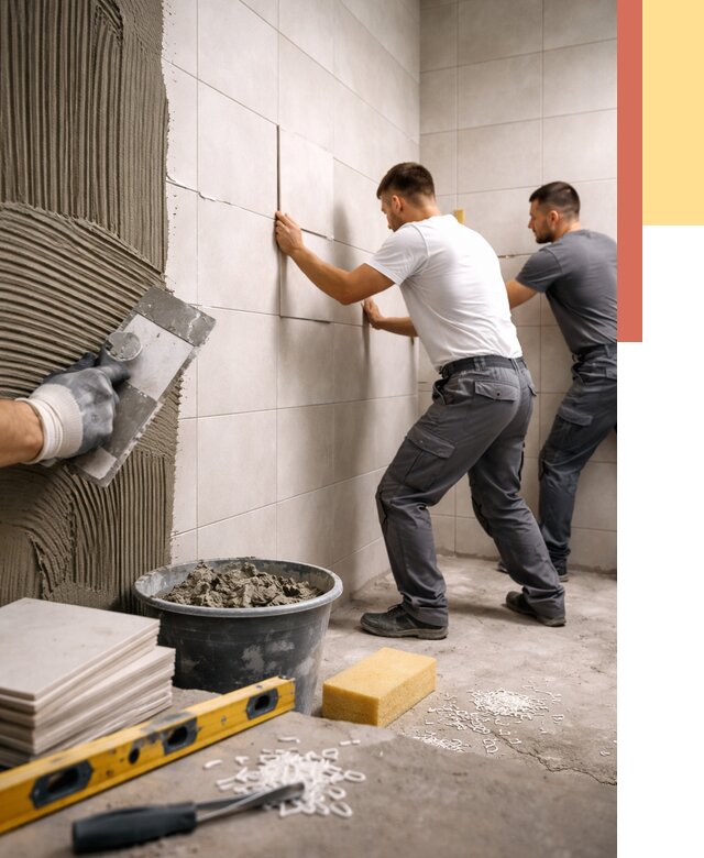 Укладка плитки на стены в Павлово от 862 руб. — качественно и недорого | ОТДЕЛОЧНИК-Пвв