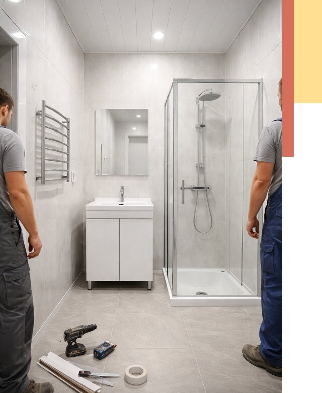 Отделка ванной комнаты панелями ПВХ в Павлово от 4562 руб. за м2 | ОТДЕЛОЧНИК-Пвв