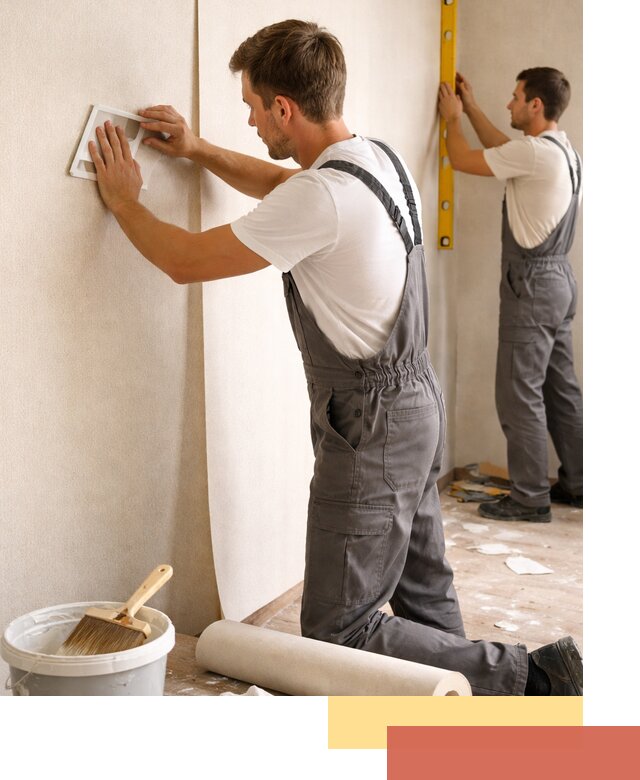 Поклейка бумажных обоев в Павлово качественно и недорого