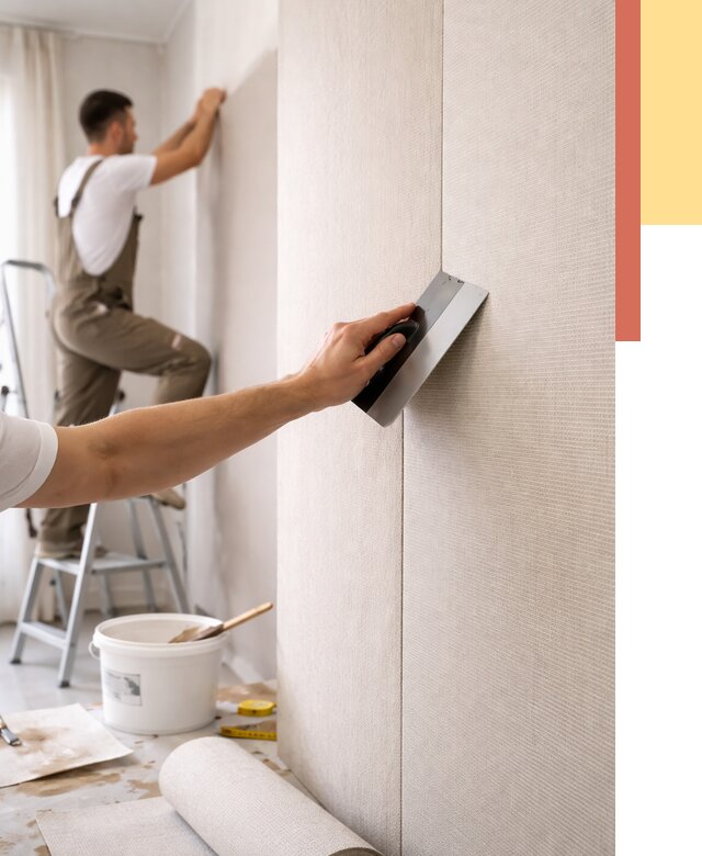 Поклейка текстильных обоев в Павлово от 4562 руб. под ключ | ОТДЕЛОЧНИК-Пвв