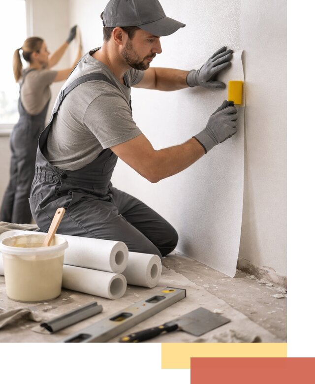 Поклейка стеклообоев профессионально в Павлово