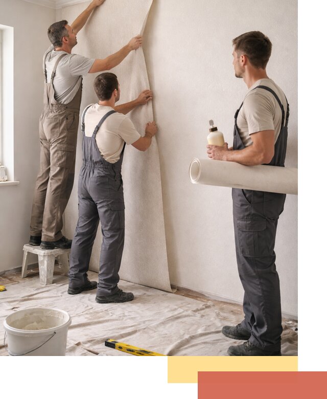 Оклейка стен обоями в Павлово — качественно и профессионально