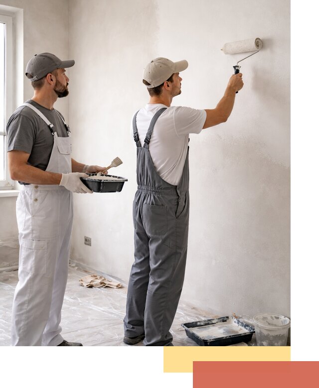 Покраска стен водоэмульсионной краской в Павлово