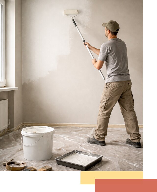 Покраска стен латексной краской в Павлово качественно и быстро