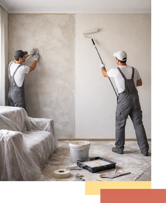 Покраска стен антивандальной краской в Павлово