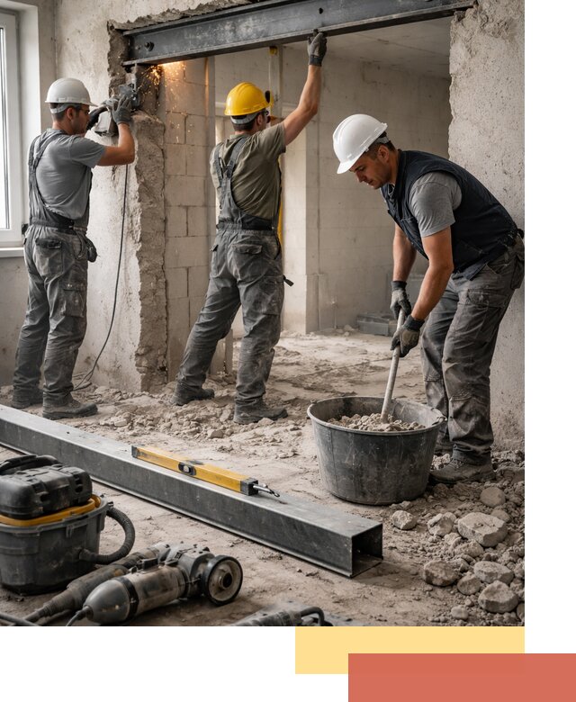 Создание проемов в стенах и несущих конструкциях в Павлово