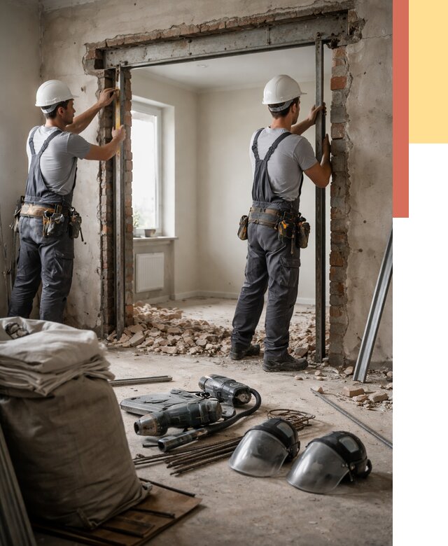 Расширение дверного проема в Павлово от 12671 руб. под ключ | ОТДЕЛОЧНИК-Пвв