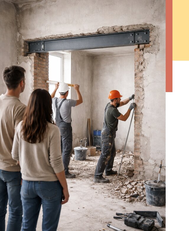 Усиление проема в стене в Павлово от 9630 руб. — усиление дверного проема металлоконструкцией | ОТДЕЛОЧНИК-Пвв