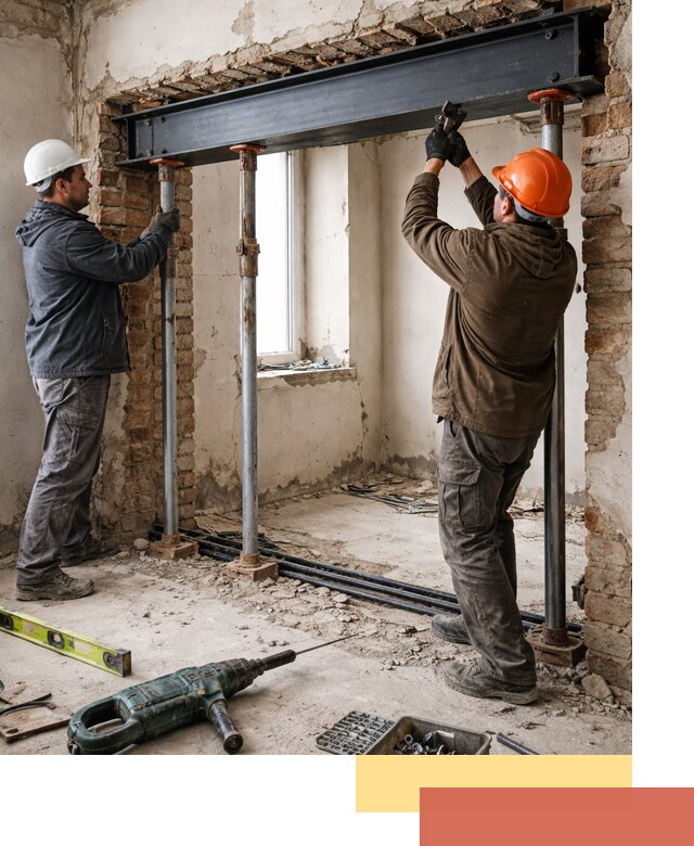 Усиление проема в стене в Павлово для расширения и безопасности