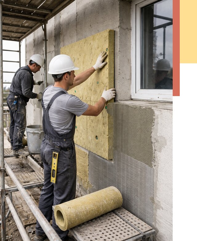 Утепление стен в Павлово от 4359 руб. под ключ — быстро и недорого | ОТДЕЛОЧНИК-Пвв