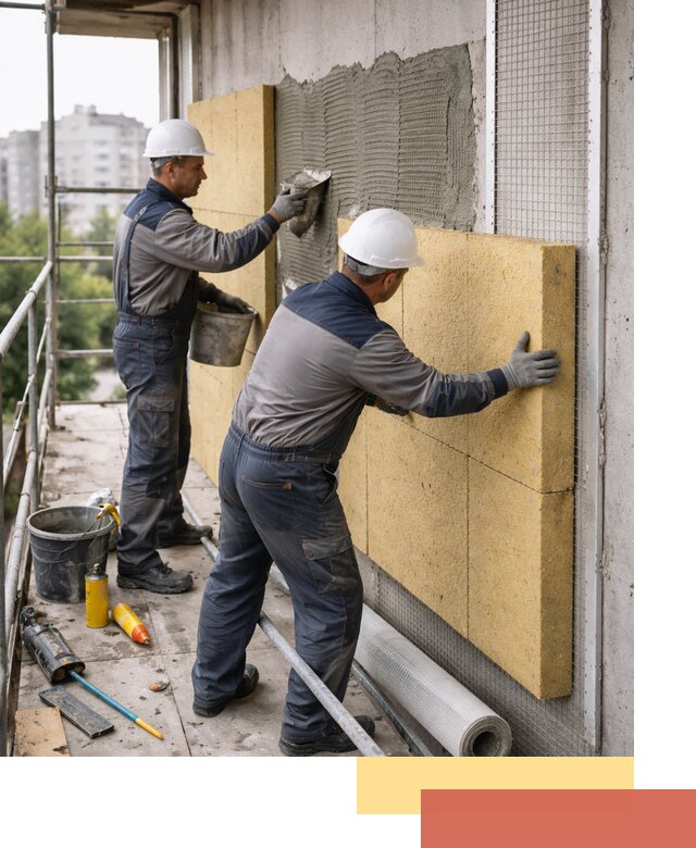 Утепление стен зданий и домов в Павлово качественно и надежно