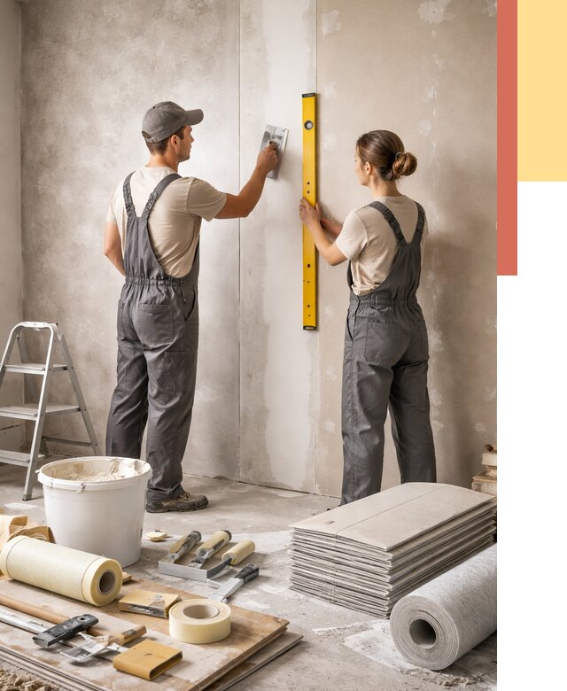 Отделка стен в Павлово от 1521 руб/м² — недорого, быстро, под ключ | ОТДЕЛОЧНИК-Пвв