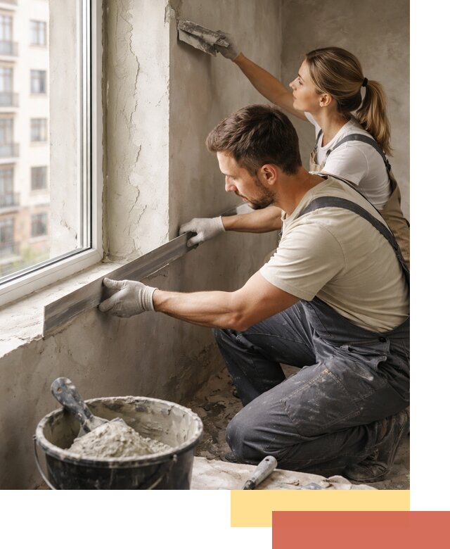 Штукатурка откосов дверей и окон профессионально в Павлово