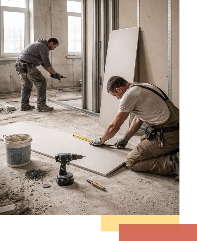 Кладка перегородок из ПГП под ключ в Павлово