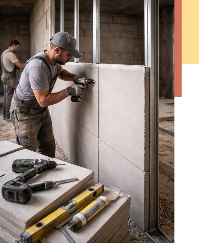 Кладка влагостойких перегородок ПГП в Павлово от 1216 руб. под ключ | ОТДЕЛОЧНИК-Пвв