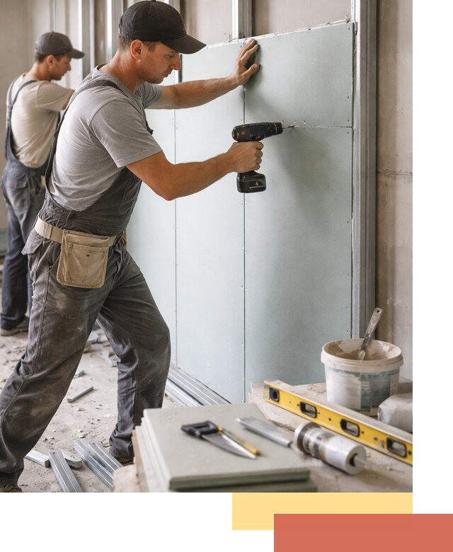 Кладка влагостойких перегородок ПГП в Павлово