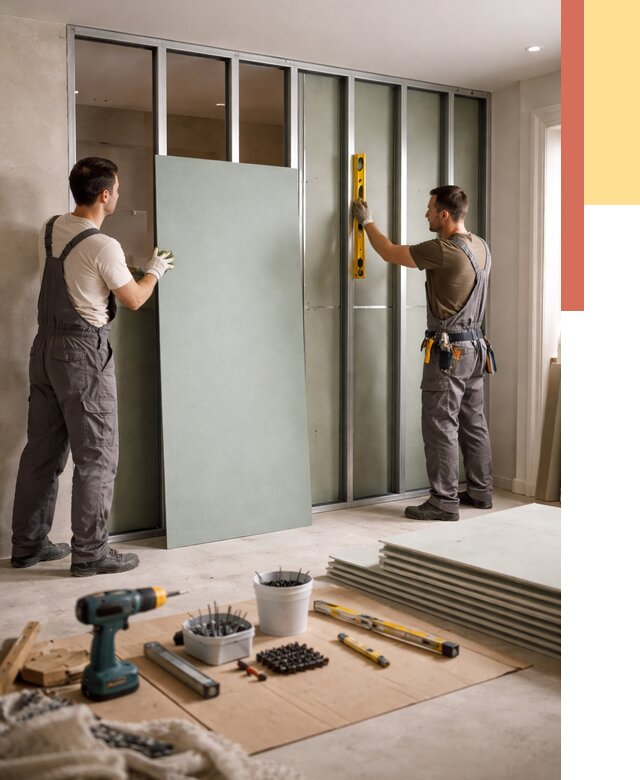 Перегородка из влагостойкого гипсокартона в Павлово от 4866 руб. — монтаж под ключ | ОТДЕЛОЧНИК-Пвв