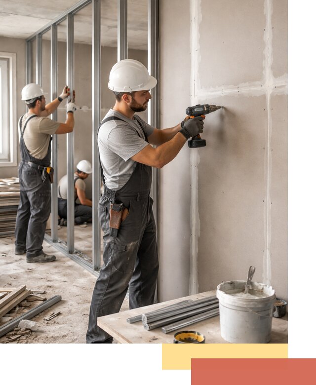 Перегородки из огнестойкого гипсокартона в Павлово под ключ