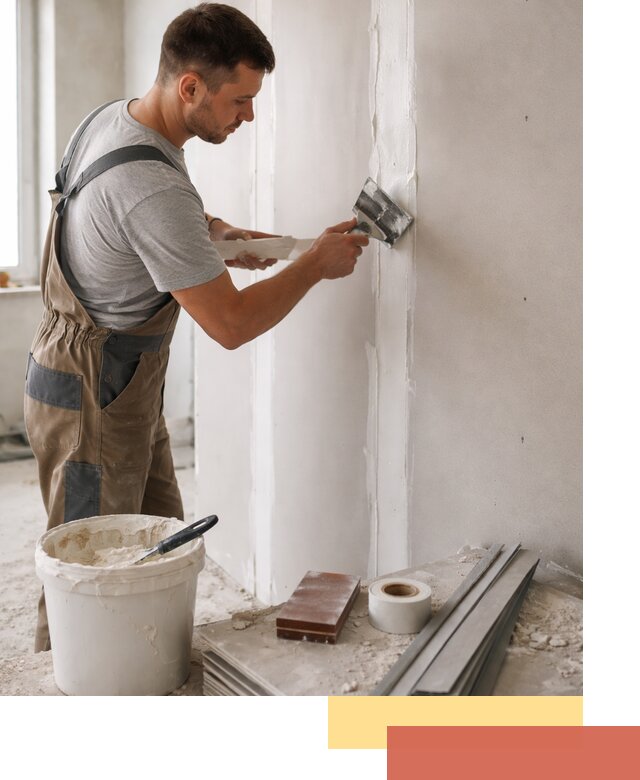 Шпаклевка перегородок из гипсокартона в Павлово качественно и быстро