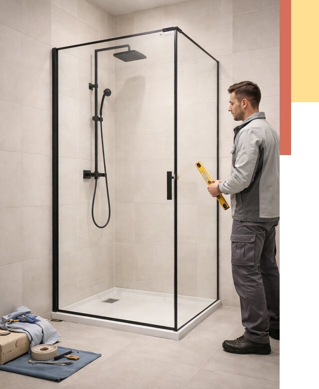 Стеклянные перегородки для душа в Павлово от 12671 руб. | Монтаж под ключ — ОТДЕЛОЧНИК-Пвв